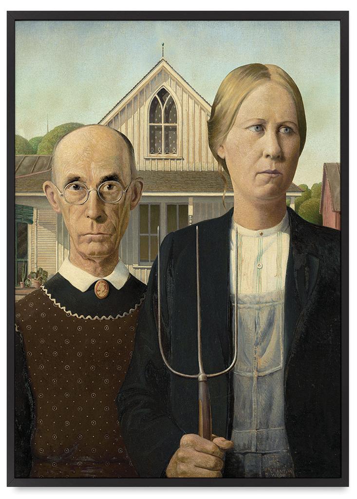 Poster American Gothic Pop Art