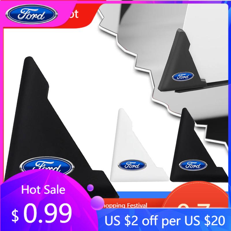 Car Sticker Hot For Ford 2PCS Silicone Car Door Corner Cover Bumper Crash Scratch Protector For Ford Fiesta EcoSport Ranger Mond