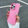 Маленький свежий розовый сердцевидный прозрачный чехол для телефона iPhone 17 16 11 12 13 14 15 Pro Max Air Cases Для iPhone 16 15 14 Plus Чехол
