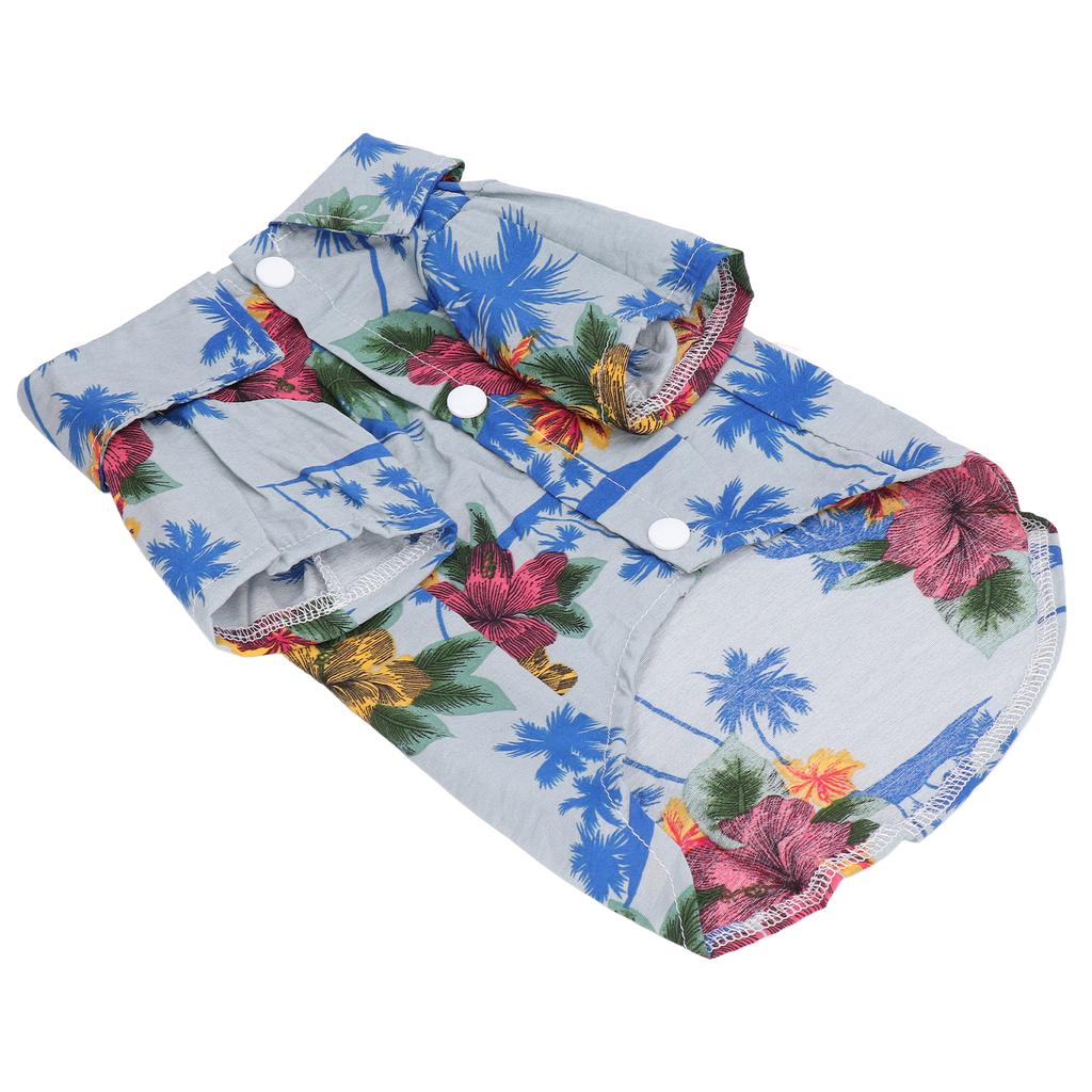 Hawaiian Style Dog T Shirts Dog Hawaiian Cute Costume for Small to Medium Puppy CatsS
