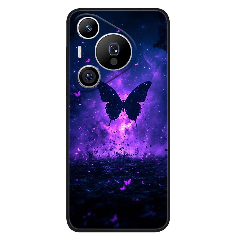 For Huawei Pura 70 Pro Case Black Matte TPU Silicone Phone Cover for Huawei Pura 70 Pro Plus Ultra Soft Cases Coque Pura70 70Pro