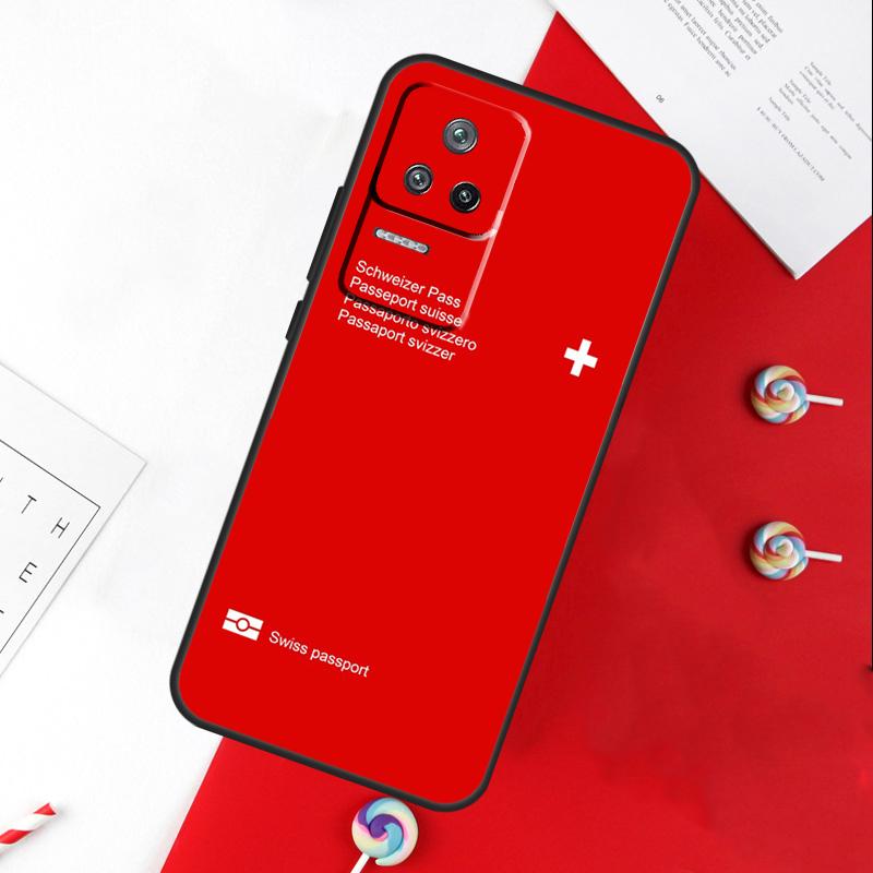 Чехол со швейцарским флагом для Xiaomi 14T 11T 12T 13T Pro 13 14 15 Ultra POCO X7 Pro X3 X5 X6 F5 F6 M6 Pro