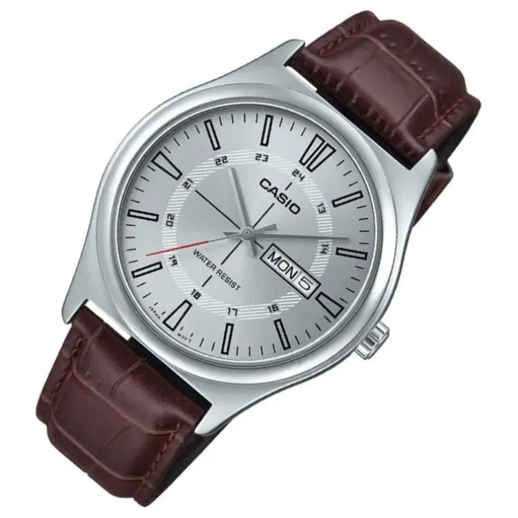 Casio Мужские стандартные часы Серебристые MTP-V006L-7C (унисекс) Японские Корейские Часы MTP V006L 7C