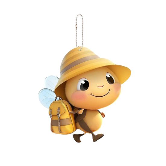 Декоративная подвеска в виде пчелы, акриловое подвесное украшение, очаровательный внешний вид, яркий цвет, легкая подвеска в виде рождественской елки