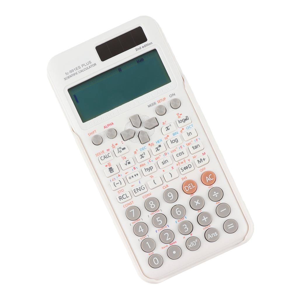 Scientific Calculators Math Calculator with 417 Function 10+2 Digits Display Dual Power Supply Ideal for Teachers