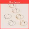 Pearl Round Classy Stud Earrings Alloy Material Trendy Jewelry