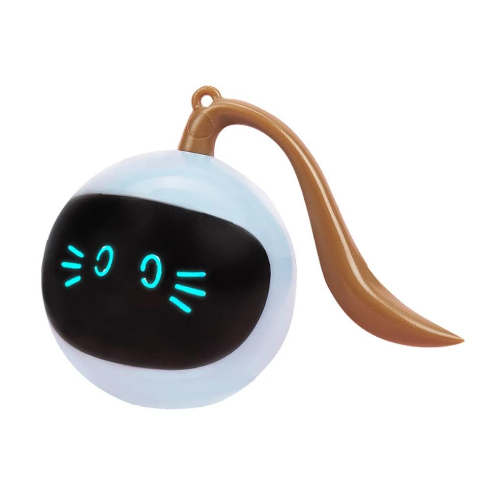 Автоматическая интерактивная игрушка-мячик для кошек - USB-перезаряжаемая, самовращающаяся, развивающая, с умными режимами, для кошек и собак в помещении
