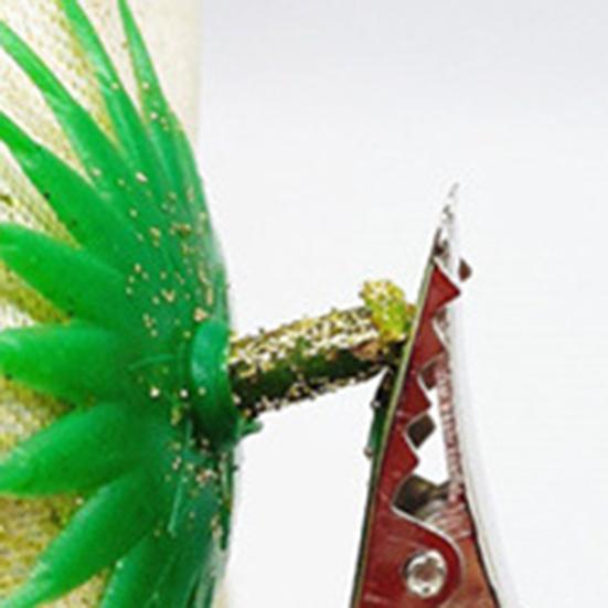 10 Pcs Christmas Metal Elastic Flower Spring Clips Mini Clips Stainless Lightweight Reusable No Deformation