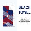Lille OSC Print Beach Towel, Large Soft Quick Dry Towel for Beach Camping Swimming