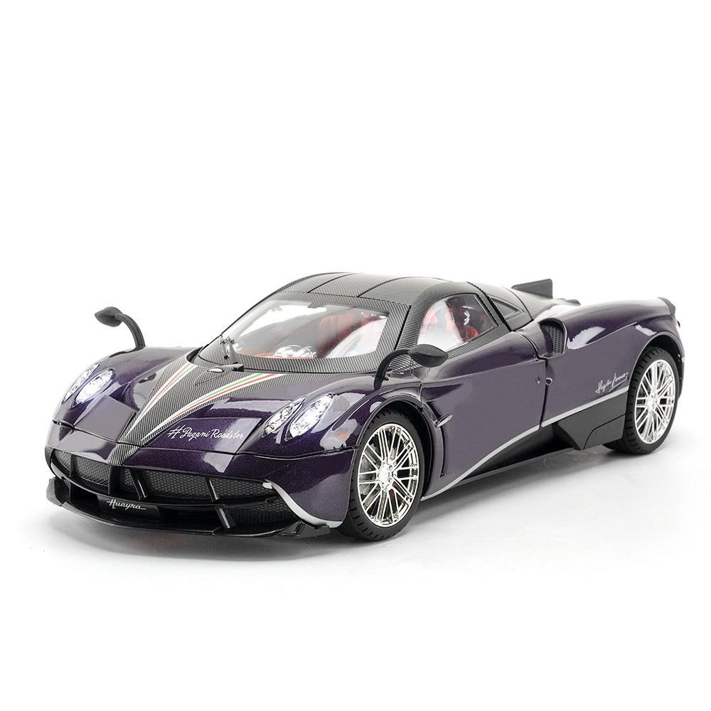 1/18 Pagani Huayra Dinastia Supercar Модель автомобиля из сплава Игрушечная машина Литье под давлением Металлические литьевые звуковые и световые игрушки для детей Транспортное средство