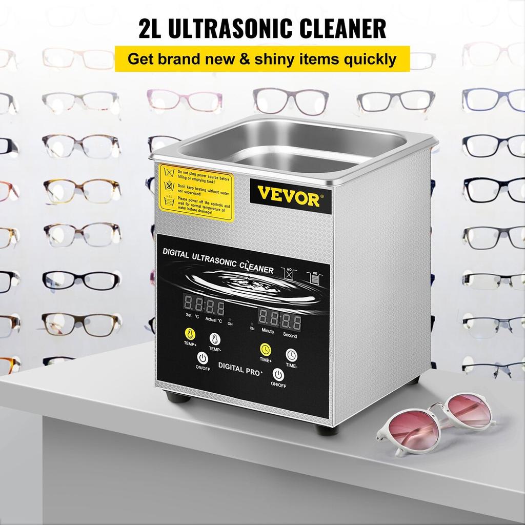 2L Ultrasonic Cleaner Cleaning Machine For Jewelry Stainless Steel