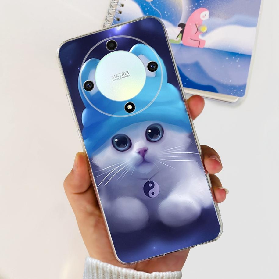 Чехол для Honor X9b 5G 2023 Модный Цветочный Прозрачный Силиконовый Мягкий Задний Чехол Для Honor X9a RMO-NX1 Funda HonorX9 X 9 X 9B X 9A Coque