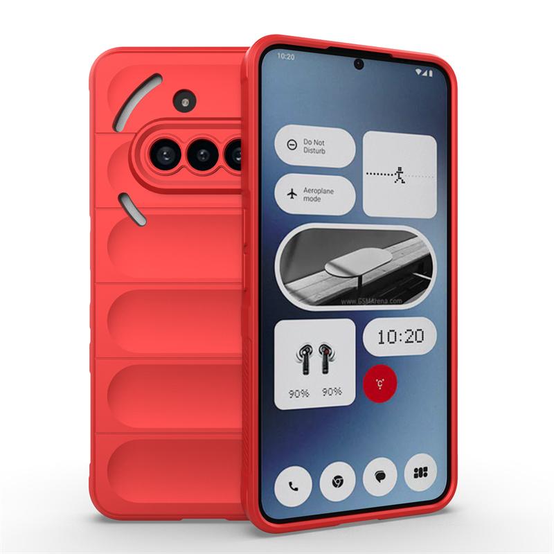 Гибкий силиконовый чехол с ощущением кожи для Nothing Phone 3a Защитный чехол для противоударных Fundas Coque