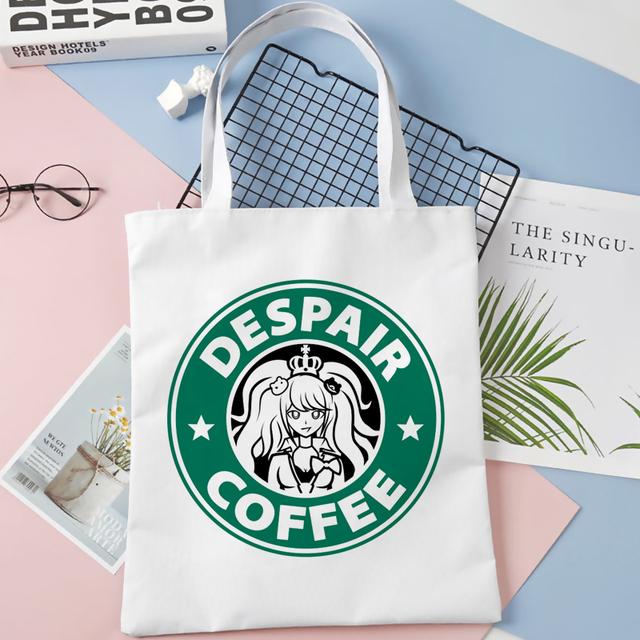 Danganronpa Сумка для покупок Холст Bolso Продуктовый Хлопок Сумка-шоппер Reciclaje Net Custom