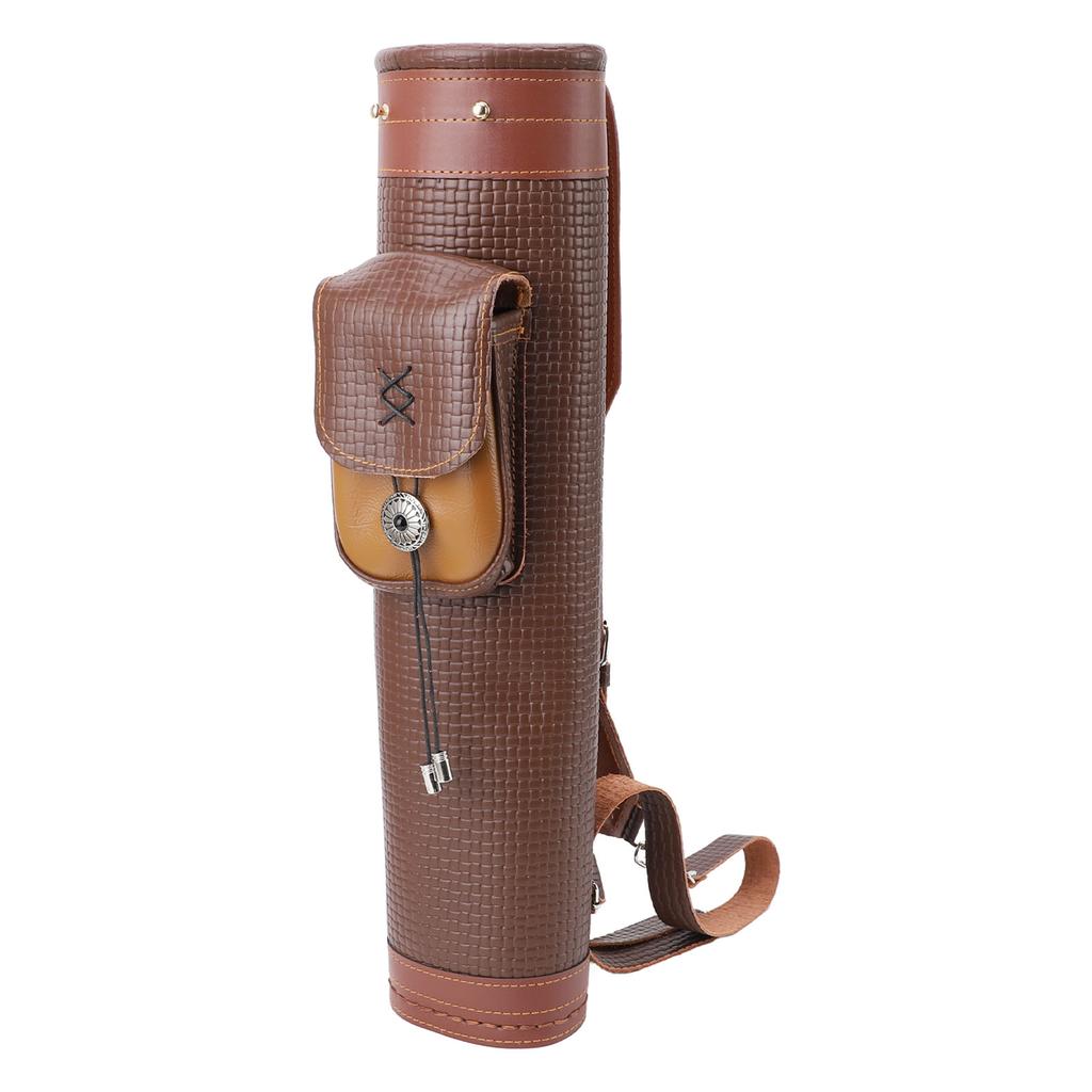 Колчан для стрел кожаный большой вместимости водонепроницаемый универсальный для стрельбы из лука для активного отдыха