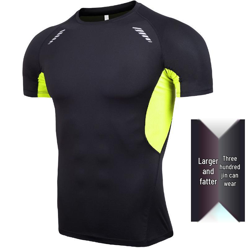 Мужская футболка большого размера быстросохнущая: Спортивная одежда с коротким рукавом 5X-6X для лета