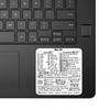 Shortcuts Sticker for Apple Mac OS System Shortcut Key Sticker for 13-16" MacBook Pro 13 /Air 13 Windows Palm Rest
