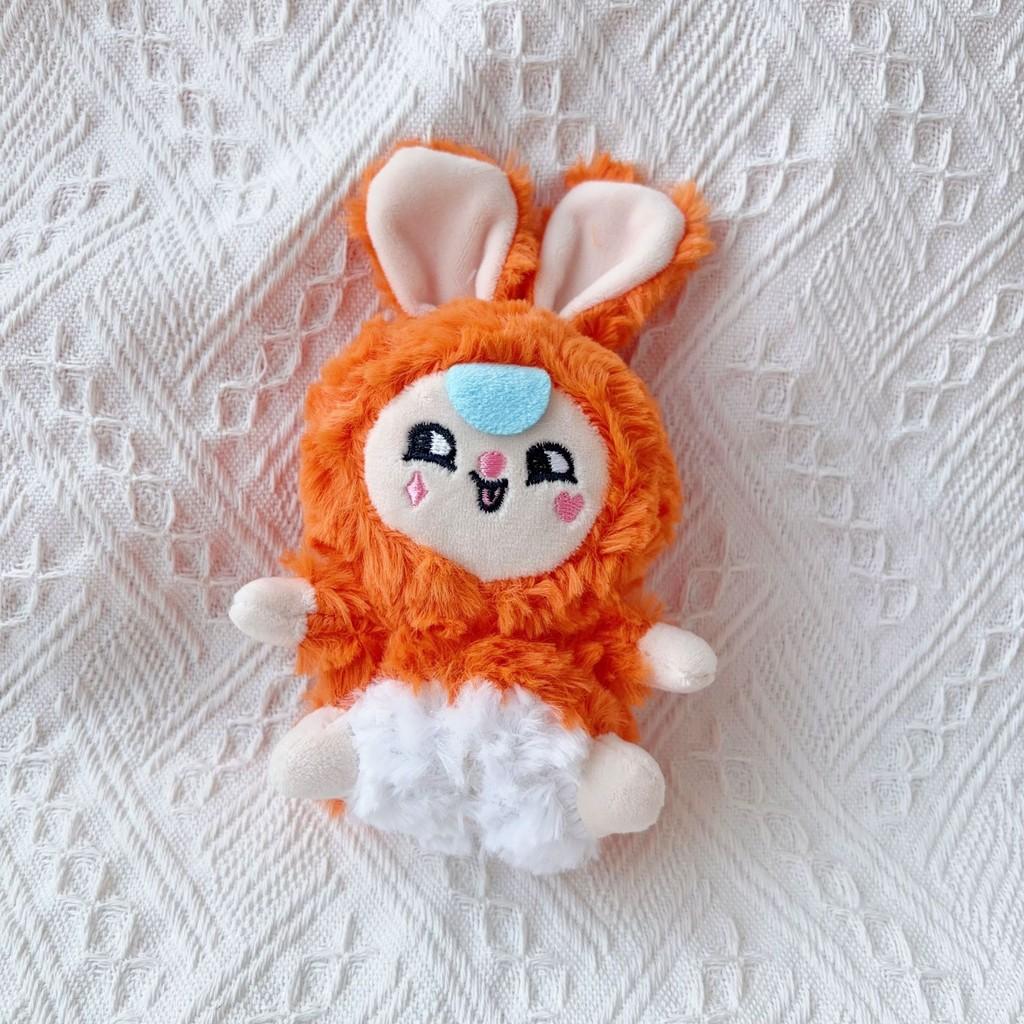 Cute Rabbit Plush Keychain With Embroidery Design For Gifts And Decor