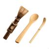 Набор бамбукового венчика для матча с чайной ложкой и инструментом для перемешивания