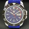 Seiko 5 АВТОМАТИЧЕСКИХ МУЖСКИХ ЯПОНИЯ 6309A ВОССТАНОВЛЕННЫЕ СИНЕГО ЦВЕТА НАРУЧНЫЕ ЧАСЫ a426515-2