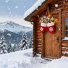 Christmas Garland Creative Glove Shaped Simulated Flower Wreath Window Door Gate Christmas Decorations Xmas New Year Decorations