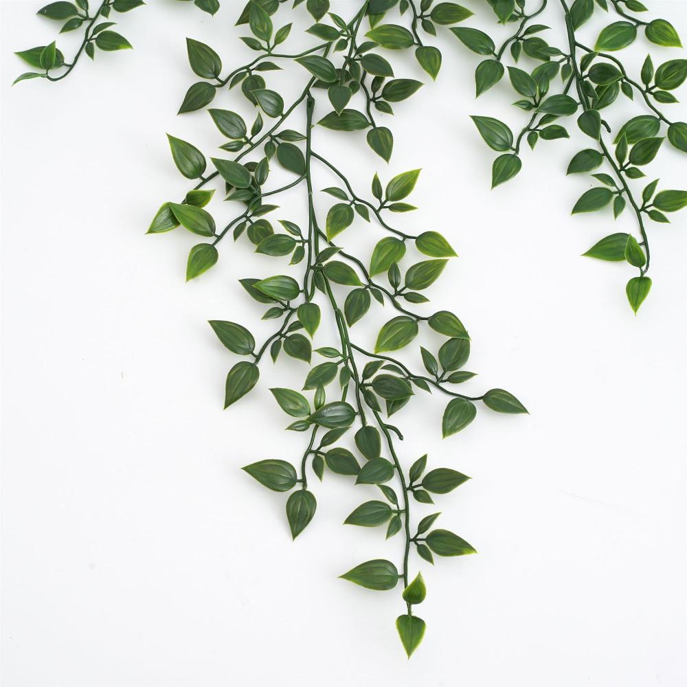 Artificial Leaf Plant Fake Flowers Vines Leaf Wall Hanging Outdoor Garden Home Decoration Plastic Green Plant Ivy