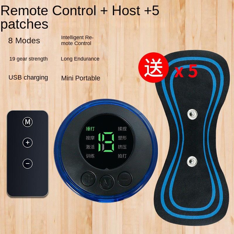 Массажная подушка для пульсации шеи EMS, удобная для переноски, мини-массажер для электротерапии, плеч и шеи, интеллектуальный электрический массажер для шеи, практичное использование