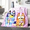 Bluey Blanket Soft Cozy Perfect for Livingroom Couch Picnics Four Seasons Multipurpose Modern Perfect Gift for Relatives and Friends