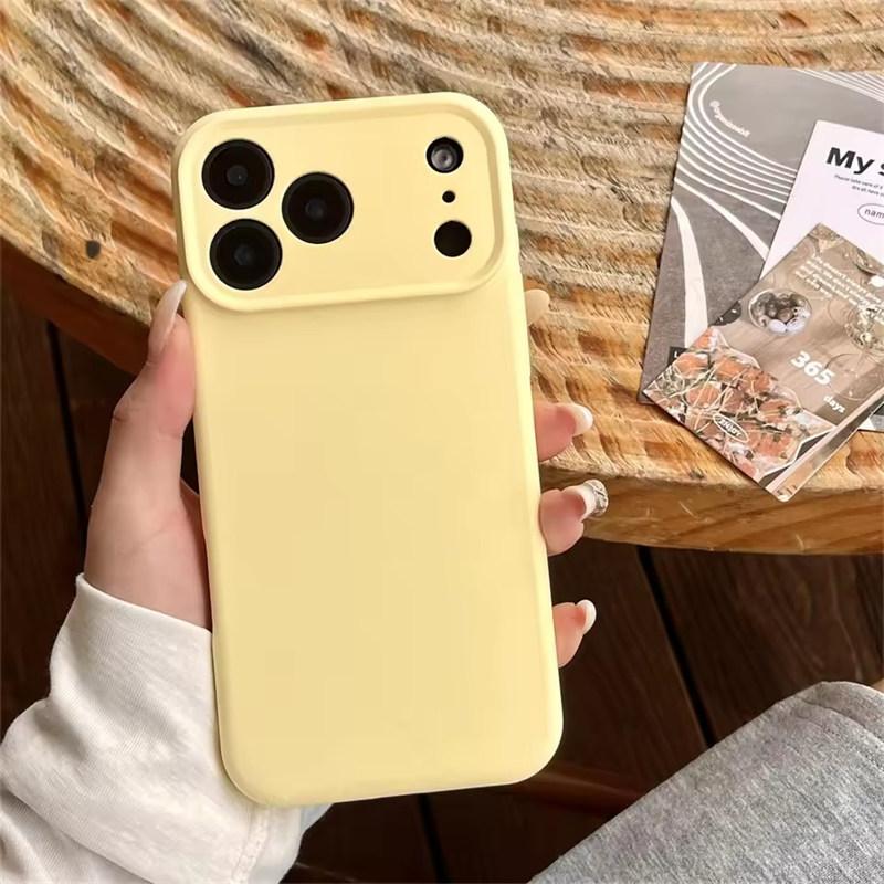 Высококачественный защитный чехол из жидкого силикона для iPhone 17 Air 16 15 14 13 12 11 Pro Max Plus 16E 17 Pro Max Защита камеры Матовый Мягкий чехол