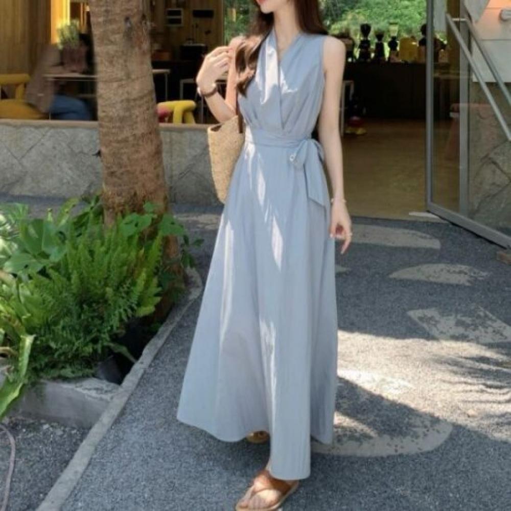 Rellawear Women Tael Sleeveless Line Dress 2color Yl250549