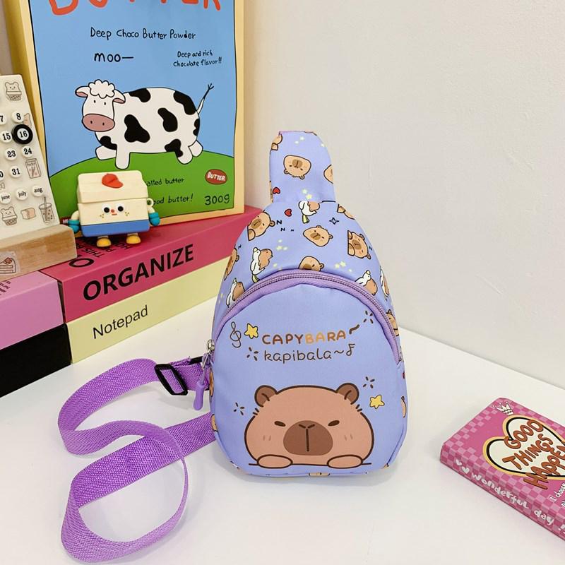 Сумка-мессенджер с изображением капибары, симпатичная кукольная сумка, многофункциональная сумка для хранения, кавайная сумка-мешок с изображением капибары, модная сумка через плечо, подарки