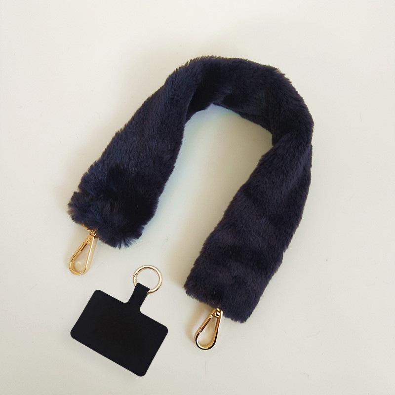 Autumn and Winter New Bag Parts Accessories Portable Plush Bag with Mobile Phone Lanyard Travel Anti-lost Mobile Phone Lanyard