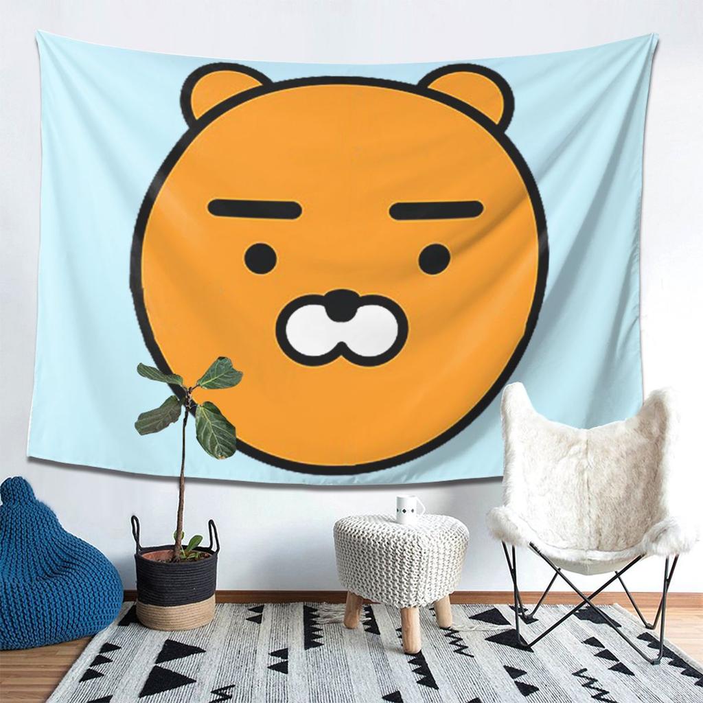 Kakao Ryan Tapestry Decor Art Aesthetic Tapestries for Living Room Bedroom Home Wall Cloth Wall Hanging