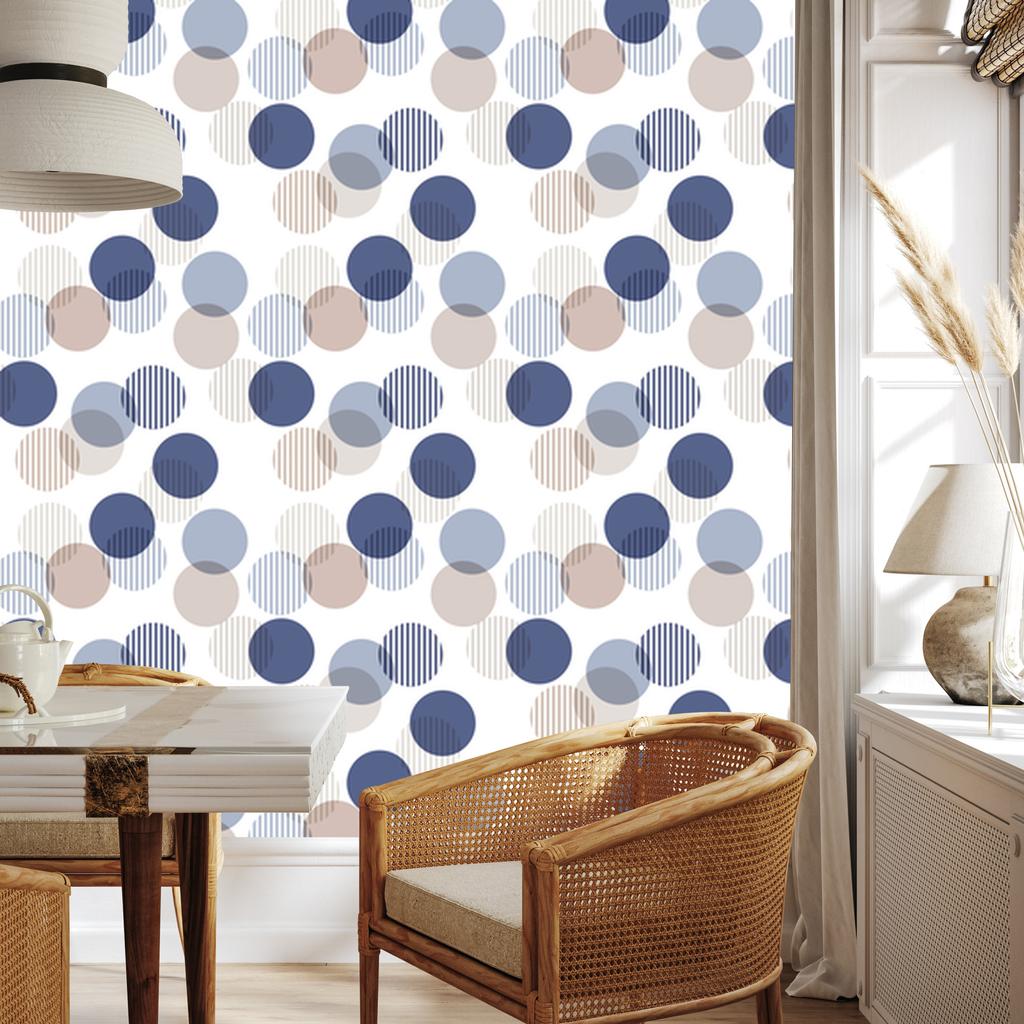 Modern Abstract Dots Wallpaper for Living Room and Bedroom 50x1000