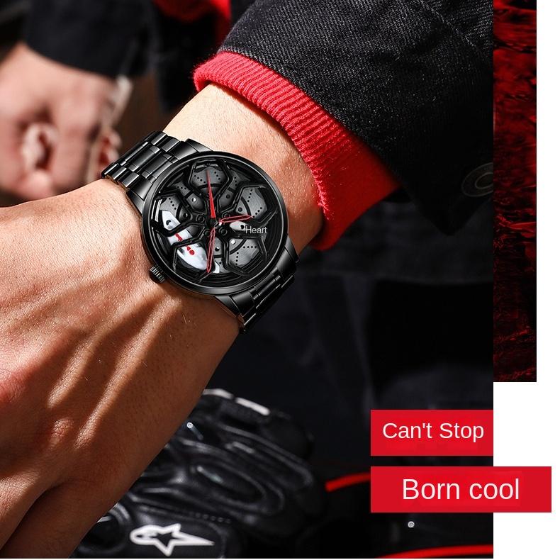 Импортные часы SVJ с модифицированной ступицей колеса, мужские автомобильные часы, трехмерные полые часы