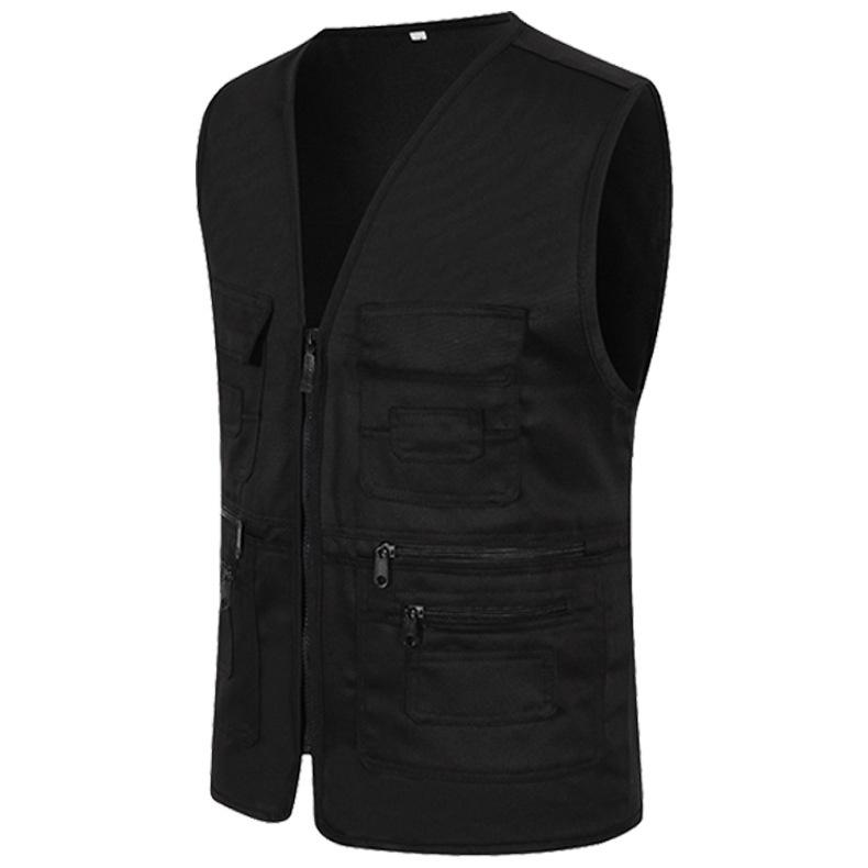 Мужской повседневный жилет для путешествий, рыбалки и фотосъемки с несколькими карманами, уличный жилет