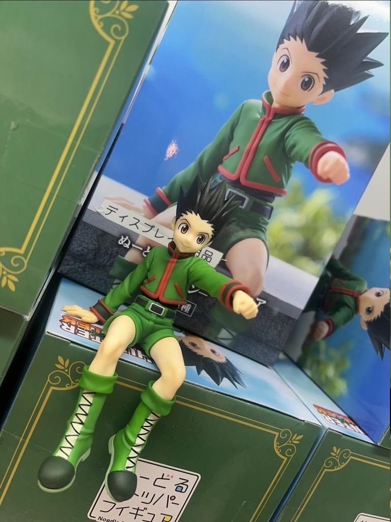 12СМ Аниме HUNTERxHUNTER Киллуа Золдик Фигурка Stopper для лапши GON FREECSS Сидящая модель Игрушка Подарок Фигурка Действия ПВХ