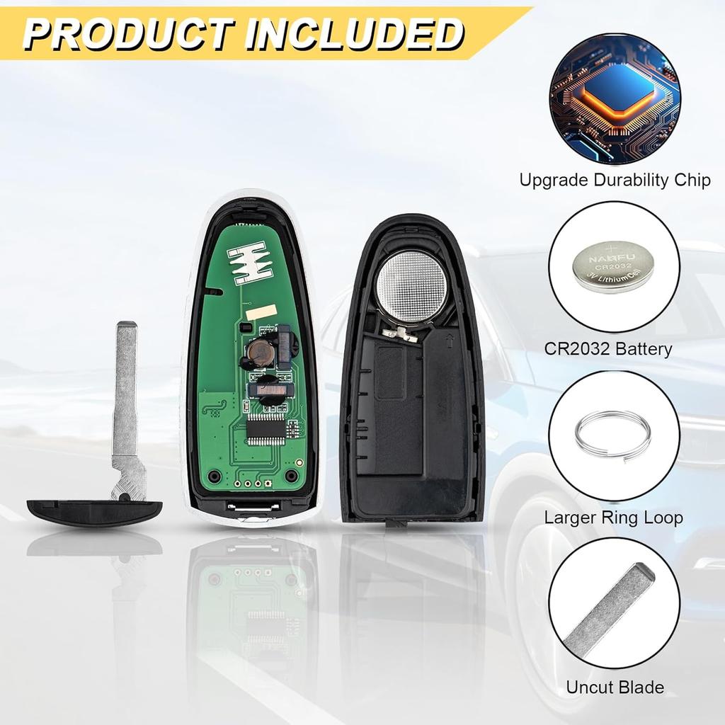 Замена брелока для 2013- Ford Escape / 12-17 Focus BEV Electric / 13-18 C-Max Energi Автомобильный Бесключевой Доступ Пульт Дистанционного Управления, M3N5WY8609 M3N5WY8610, 5