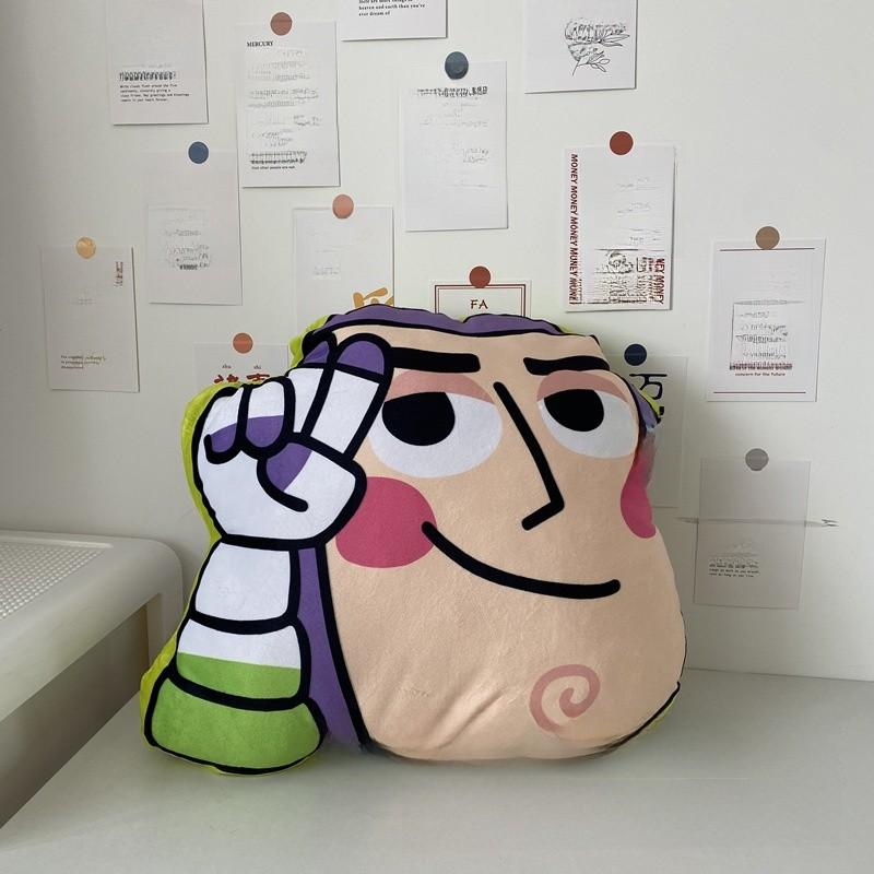 Toy Story Buzz Lightyear Woody Plush Pillow For Bed Sofa Couch Kids Room Decor