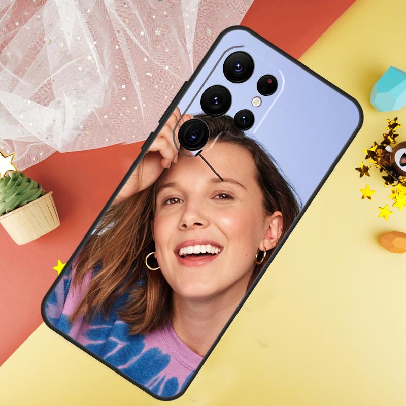 Чехол Millie Bobby Brown Для Samsung Galaxy S23 Ultra S24 S22 S20 S21 FE Note 10 20 Ultra S8 S9 S10 Plus