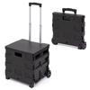 Astro Folding Carry Cart with Load Capacity Container Shopping Shopping Cart Lid, Black, 25kg, Carry, Cart, 530-22