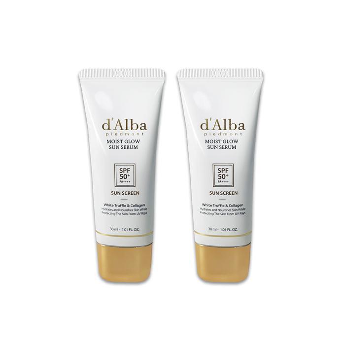 d'Alba Солнцезащитная сыворотка Sun Serum Moist Glow Tone-Up 30 мл x 2 /SH (10847317)