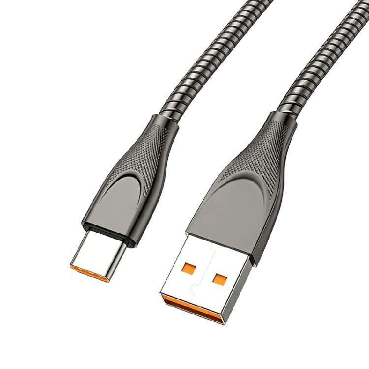 Кабель USB на USB-C, 65 Вт, Быстрая зарядка, штекер-штекер, Металлическая оплетка, Разъем Power Delivery, Кабель для передачи данных, Для аксессуаров телефона