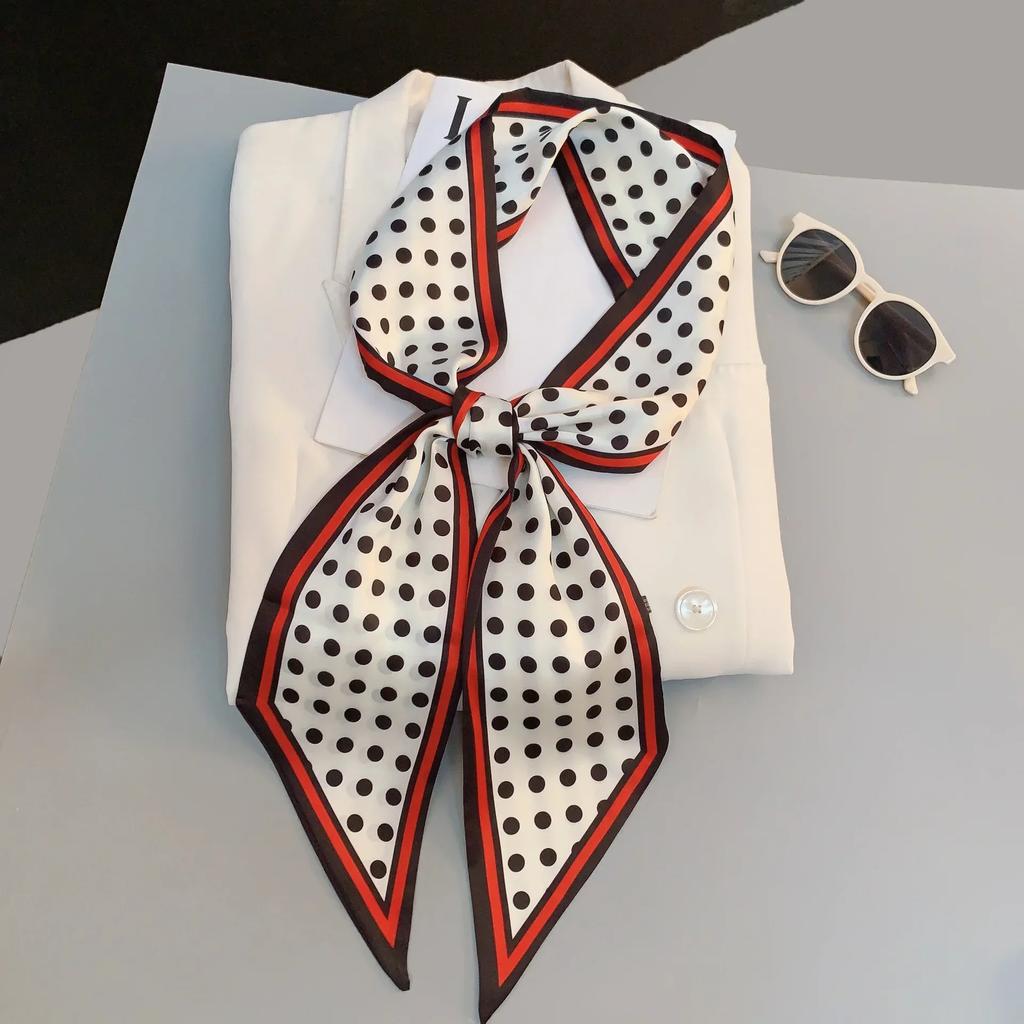 Luxury Design Zebra In Flowers Women Scarf Luxury Silk Scarf Fashion Hair Headband Foulard Skinny Bag Scarves Neckerchief Lady