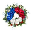 Патриотические Цветочные Композиции на День Независимости для Украшения Вечеринки - Красные и Синие Цветы для Праздничного Оформления