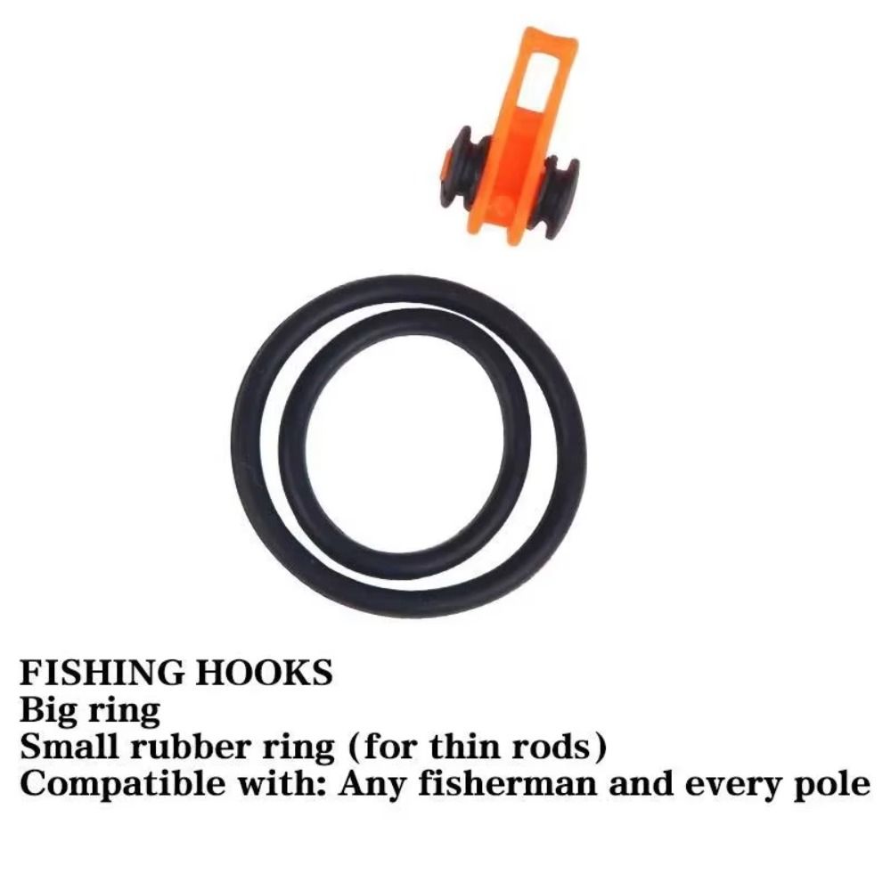10pcs No Curling Fishing Hook Keeper High Pulling Force Fishing Rod Fixed Fishing Tackle