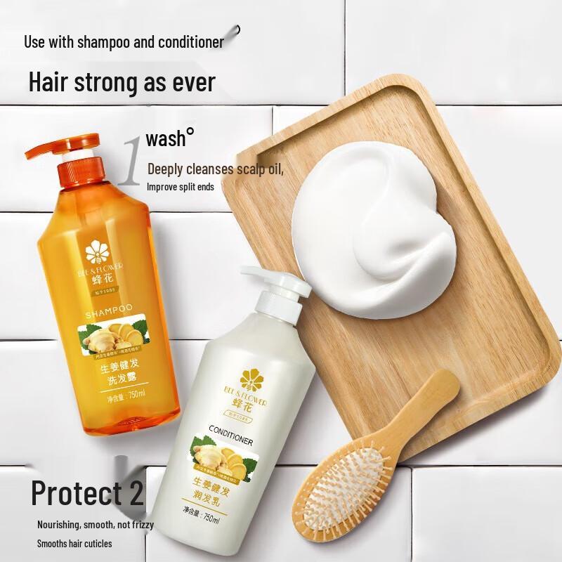 Bee Flower Ginger Hair Strengthening Shampoo
