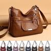 Women's Soft Leather Shoulder Bags Classic Casual Cross Body Bag for Female High Quality Handbags and Purses Clutch Bag