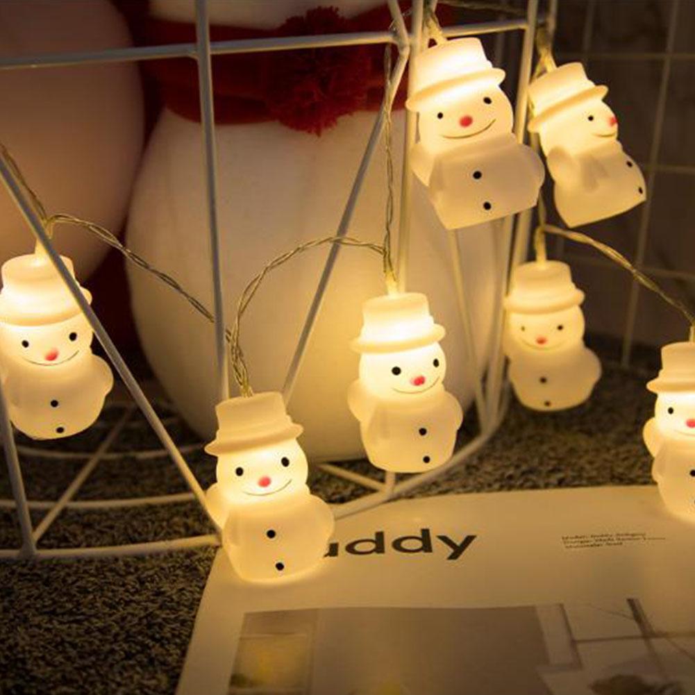 Christmas Decoration String Lights LED Snowman Lovely Fairy String Light for Bedroom Lawn Landscape Garden Home Holiday