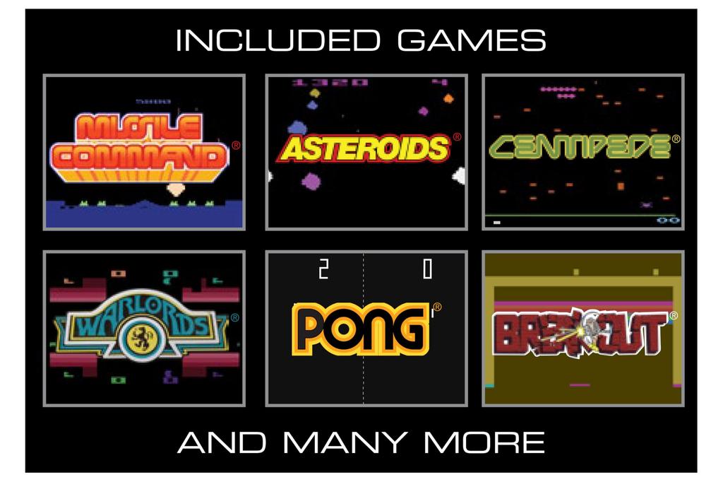 Портативная видеоигровая система My Arcade Atari с 100 цветными и эргономичными карманными играми, 2,75-дюймовый дисплей, дизайн.